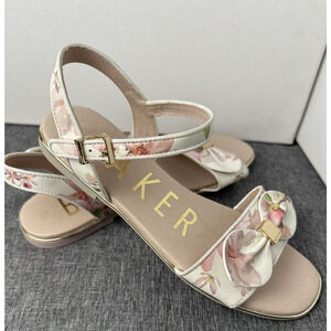 Ted baker floral print bow Sandals Size 38 / 8 Us